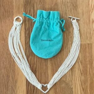 Tiffany & Co multistrand open heart choker necklace